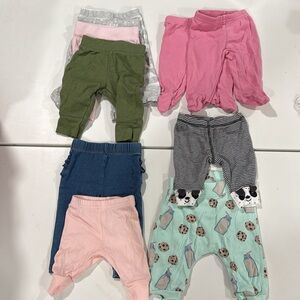 10 Assorted Newborn Baby Pants
